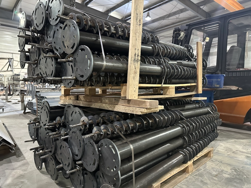 Custom metal fabrication earth screws